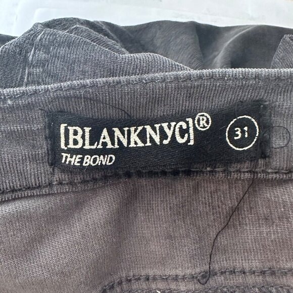 BlankNYC Grey Fine Cord Pants Women's 31 Soft Preppy Academia Fall Autumn - Picture 5 of 10